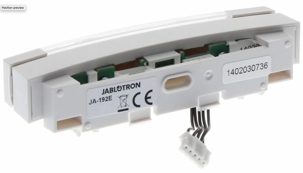 Jablotron JA-192E Kontrollsegment für Code-Bedienfelder