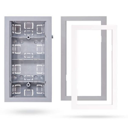Jablotron Jablotron JA-193PL-F-M-G, cadre gris boîtier de montage tbv sans fil Designline PIR
