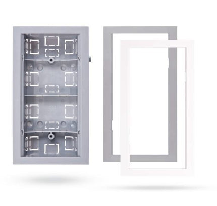 Jablotron Jablotron JA-193PL-F-M-G, cadre gris boîtier de montage tbv sans fil Designline PIR