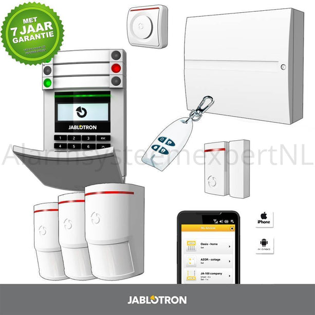 Jablotron Jablotron JA103KR zonder GSM module + LAN Draadloos alarmsysteem KIT (C)