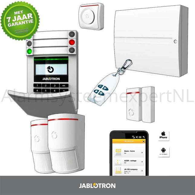 Jablotron Jablotron JA103KR without GSM module + LAN Wireless Alarm System KIT (D)
