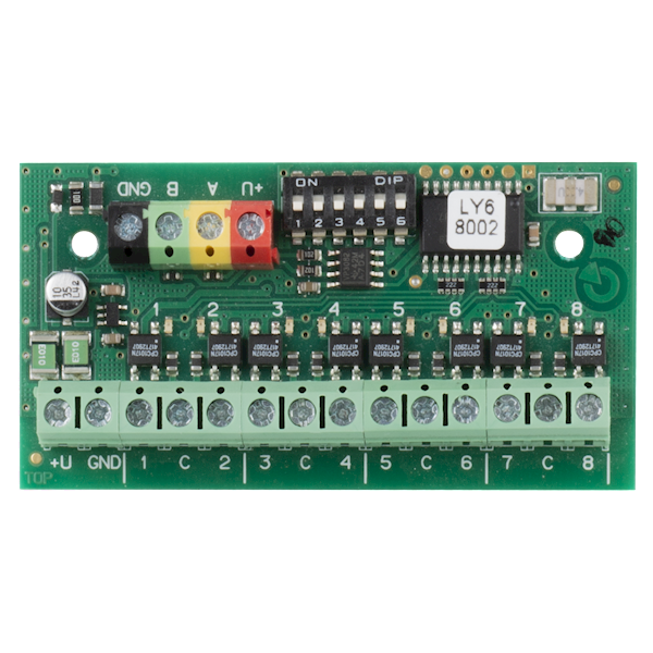Jablotron JB-118N Pro Bus signal PG utgångsmodul - 8 utgångar