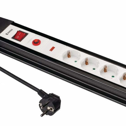 König Overspanningsbeveiligde Stekkerdoos Pro-Line 4-Wegs 3.00 m - Geaard