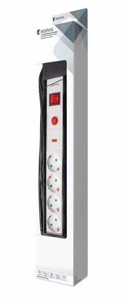 König Overspanningsbeveiligde Stekkerdoos Pro-Line 4-Wegs 3.00 m - Geaard