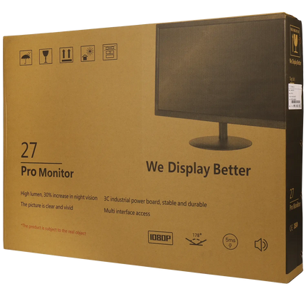 Movok Full HD LED monitor 27 inch met 2 speakers