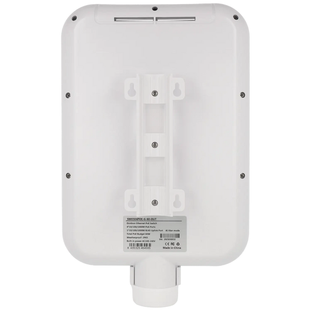 Movok 6-Port PoE Gigabit Outdoor Switch, IP65 4x PoE, 2x Uplink