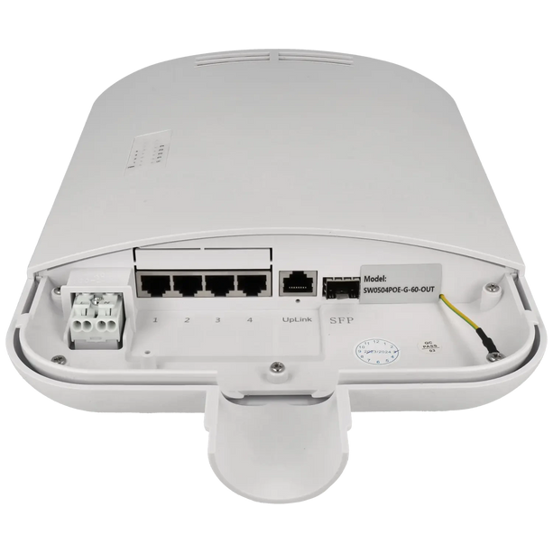 Movok 6-Port PoE Gigabit Outdoor Switch, IP65 4x PoE, 2x Uplink