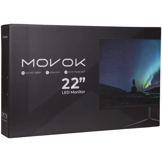 Movok Movok Full HD LED monitor 22 inches with 2 speakers