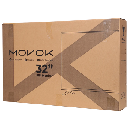 Movok Movok Full HD LED-Monitor 32-Zoll mit 2 Lautsprechern