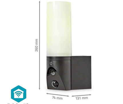 Nedis Nedis 2Mp SmartLife WiFi Camera (draaibaar) voor buiten met geïntegreerde Led Lamp