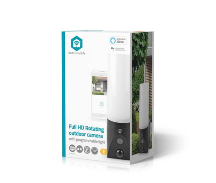 Nedis Nedis 2Mp SmartLife WiFi Camera (draaibaar) voor buiten met geïntegreerde Led Lamp