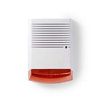 Nedis Nedis Sirène de sécurité factice IP44 Blanc/orange