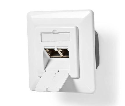 Nedis Nedis Netzwerk Wall Box eingebaut, 2 Ports CAT6 Weiß