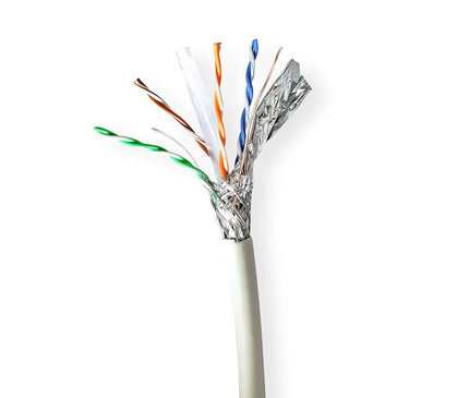 Nedis Nedis Câble réseau CAT6A S/FTP, 305 mtr sur bobine, 100% cuivre, âmes massives