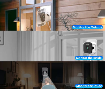 Nedis Nedis Window Camera Dual WiFi, Micro SD, Starlight, 4Mp resolution