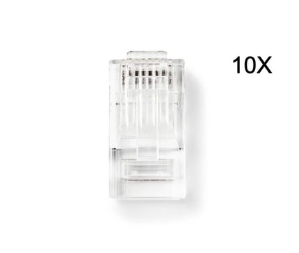 Nedis Nedis RJ45 Stecker CAT5e , vergoldet 10 Stück, Massivleiter