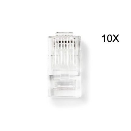 Nedis Nedis Connecteur RJ45 CAT5e, plaqué or 10 pièces, conducteur solide