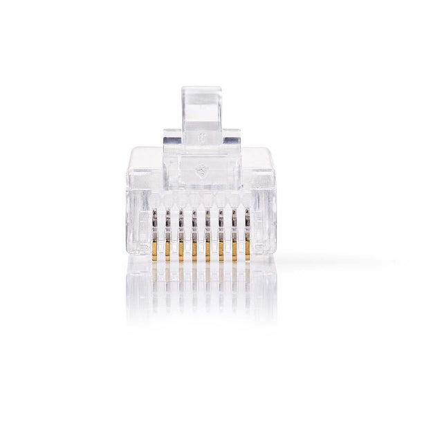 Nedis RJ45 Connecteur CAT5e, plaqué or 10 pièces, conducteur solide
