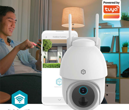 Nedis Nedis SmartLife 3MP PTZ Camera voor buiten met WiFi en batterij