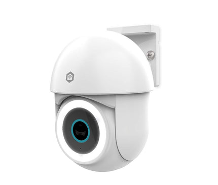 Nedis Nedis SmartLife PT caméra extérieure contrôlable avec WiFi et spot (Full Colour), alimentation fixe