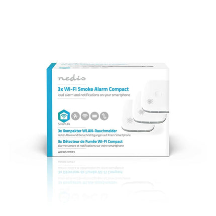 Nedis Nedis SmartLife Rauchmelder 3er Set mit austauschbaren Batterien