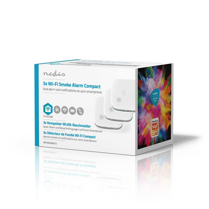 Nedis Nedis SmartLife Rauchmelder 3er Set mit austauschbaren Batterien