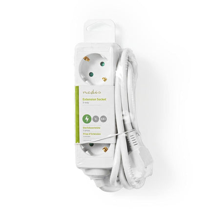 Nedis Steckdose mit Erdung, 16 A, 3-fach, 1,5m