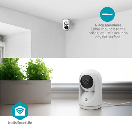 Nedis Nedis Wi-Fi Smart IP Kamera HD Schwenk-Neige-Funktion