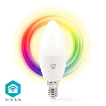 Nedis Nedis Wi-Fi smart LED-Lampe | Vollfarbe und Warm-Weiß | E14