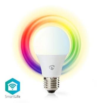 Nedis Nedis Wi-Fi smart LED-lamp | Full-Colour en Warm-Wit | E27