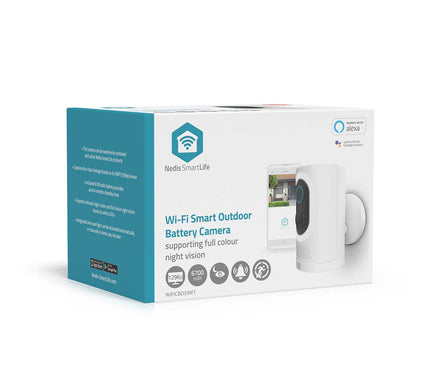 Nedis Nedis Wi-Fi Smartlife 3Mp outdoor IP camera with motion sensor, battery, hybrid light