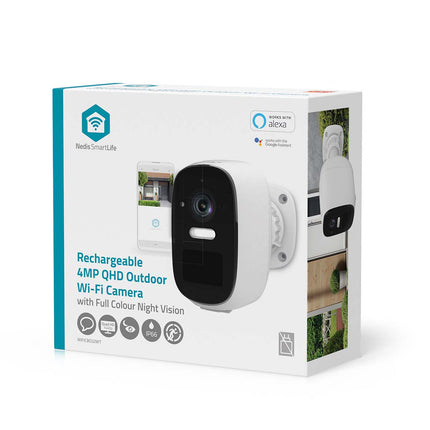 Nedis Nedis Wi-Fi Smartlife 4MP IP-camera voor buiten Waterbestendig