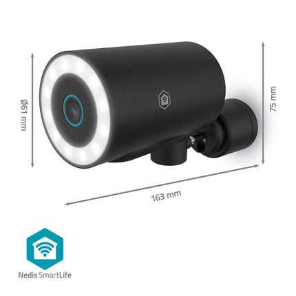 Nedis Nedis Wi-Fi Smartlife 8Mp 4K outdoor IP camera with spotlight, fixed power supply