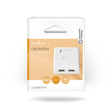 Nedis Opbouw Netwerk Wanddoos Wit