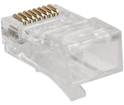 Nedis RJ45-kontakt CAT6 UTP Pass Through Solid, 10 stycken (styva ledare)