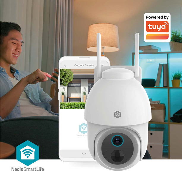 Nedis SmartLife 3MP PTZ Camera voor buiten met WiFi en batterij