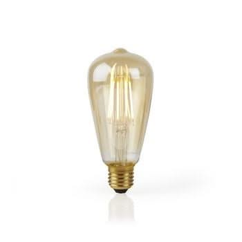 Nedis Wi-Fi Smart LED Filament Lamp | E27 | ST64 | 5 W | 500 lm