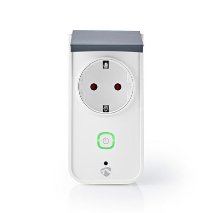 Nedis Wi-Fi Smart Stekker voor Buiten | Spatwaterbestendig | IP44 | Verbruiksmonitor | Schuko Type F | 16 A
