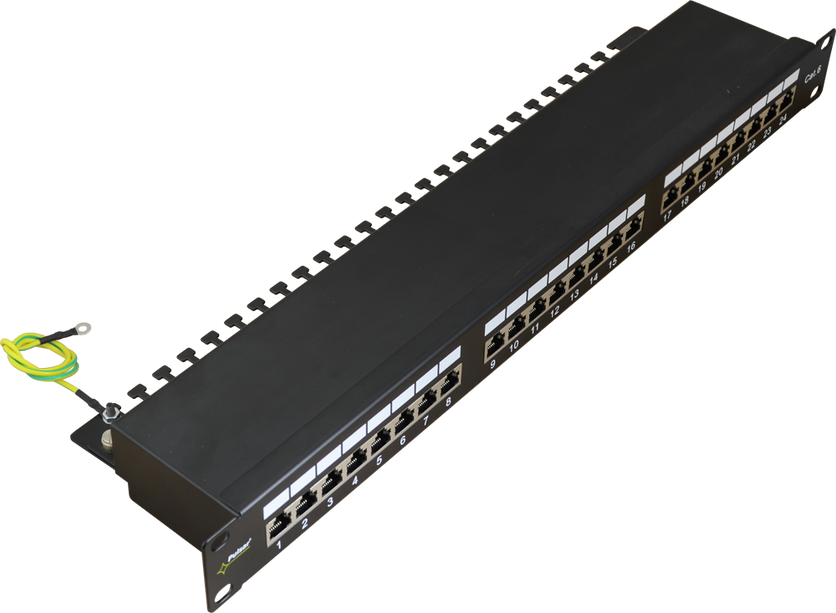 Pulsar RP-F24V6, Patchpanel 24 Anschlüsse FTP Cat6