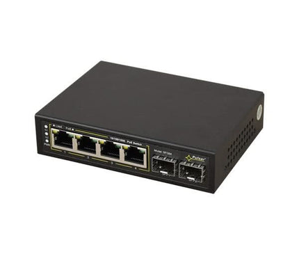 Pulsar Pulsar SPG64WP 4xPoE+ 2x SFP Gigabit uplink switch 60W t.b.v. Pulsar cabinet
