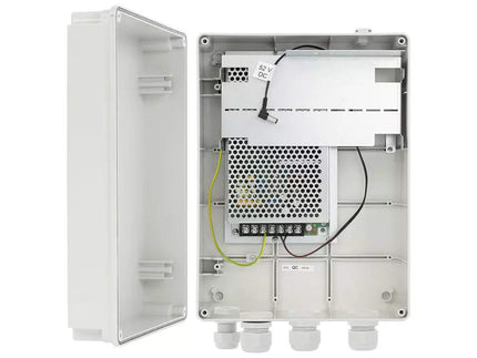Pulsar Pulsar SWSH120 ABS Cabinet IP56 with 52VDC/120W power supply serving PoE switch