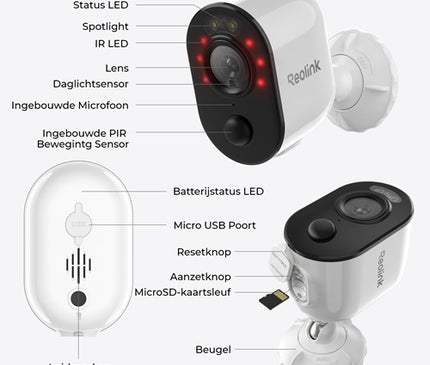 Reolink Reolink B310 With solar panel, wireless 3MP battery camera