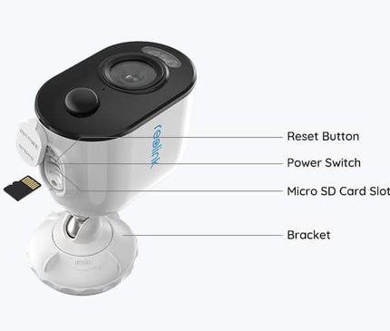 Reolink Reolink B330, 5MP Draadloze batterij camera met schrikverlichting