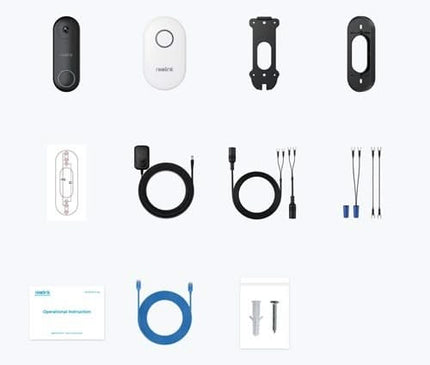 Reolink Reolink D340W Smart 2K+ WiFi Video Doorbell avec sonnette séparée