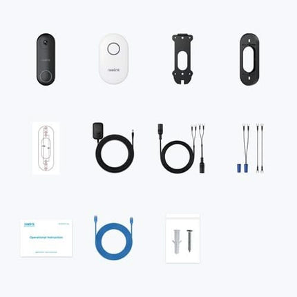 Reolink Reolink D340W Smart 2K+ WiFi Video Dörrklocka med separat ringklocka