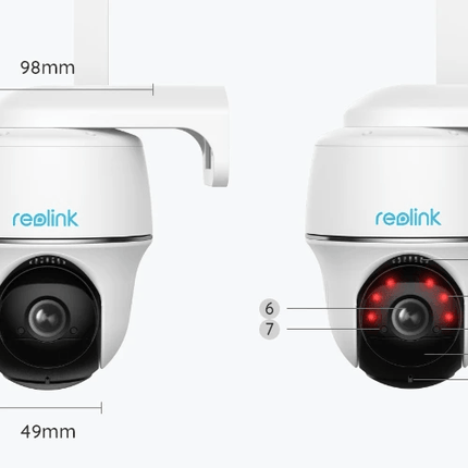 Reolink Reolink G430, 4G LTE 5MP Pan Tilt batterikamera och smart detektering