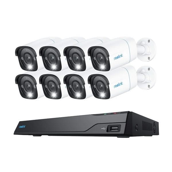 Reolink Reolink NVS16-8MB8, ensemble de sécurité 4K, UHD, PoE et disque dur de 4 To