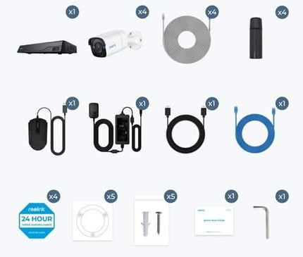 Reolink Reolink NVS8-5MB4, Säkerhetspaket 2TB, 5MP, PoE och smart detektering