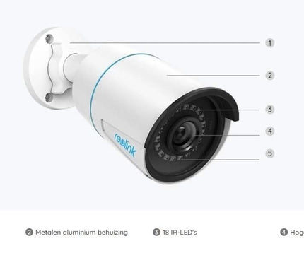 Reolink Reolink P320, 5MP PoE IP Camera with Person/Vehicle Detection (caméra IP PoE 5MP avec détection de personne/véhicule)