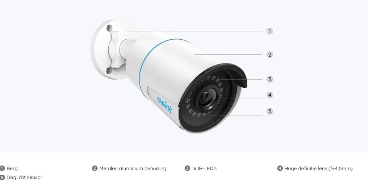 Reolink Reolink P320, 5MP PoE IP Camera with Person/Vehicle Detection